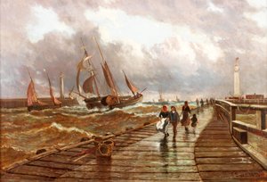 Muelles de Sunderland, 1843, 1886 de John James Syer